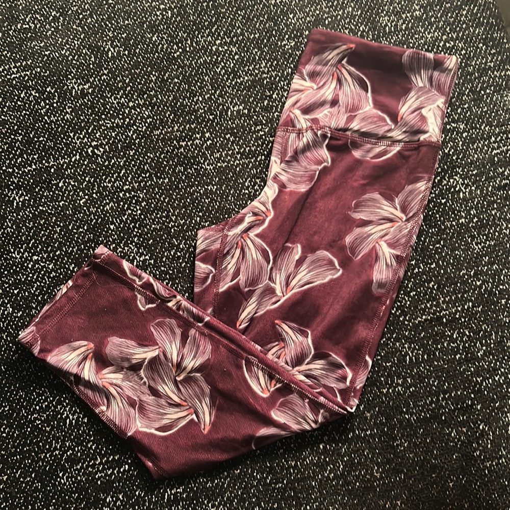Champion floral cropped legging - M